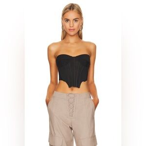 Revolve x Bardot | Lithium Mesh Bustier in Black | Sz S